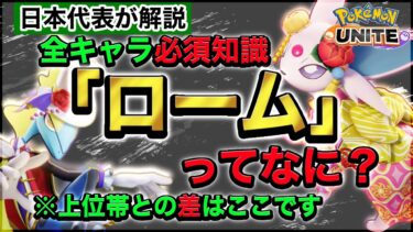 【ポケユナ解説】【必見】上位帯は全員している必須知識「ローム」を日本代表が徹底解説‼︎これだけで全キャラ上手くなれますwww【ポケモンユナイト】