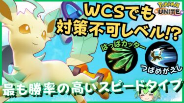 動画あり⇒：【WCS2024】世界最高峰の大会でも大暴れ！？リーフィア徹底解説【ずんだもん座学】【ポケモンユナイト】【ポケユナ大会】