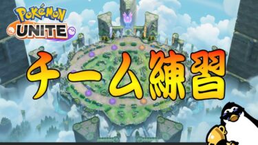 【ポケユナ初心者向け】【明日のたきしま杯練習】チーム練習するぞ！放送【ポケモンユナイト】